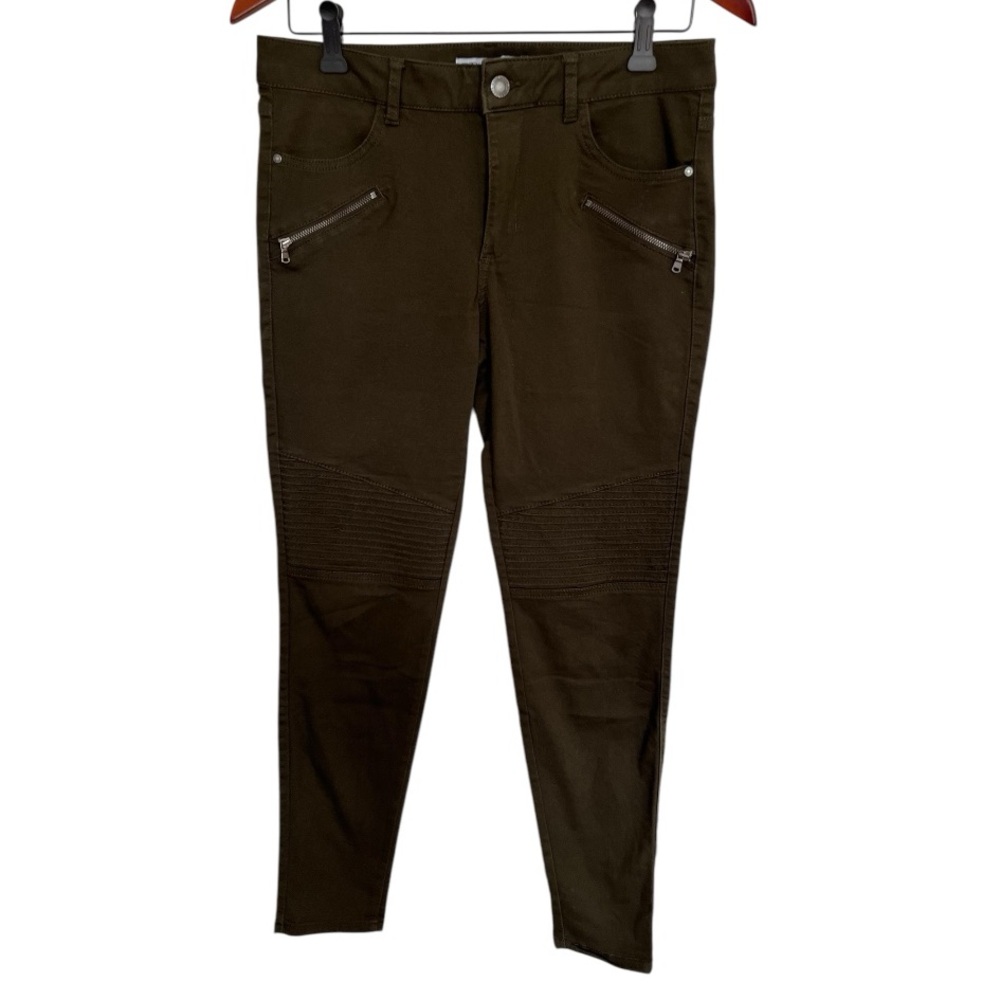 Zara Olive Green Skinny Jeans